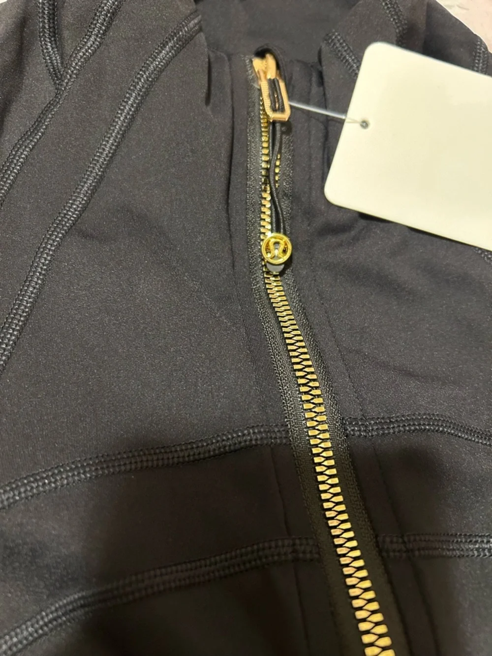 lululemon athletica Black Zip-Front Active Jacket & Pants Set with Gold Zipper - Picture 4 of 5